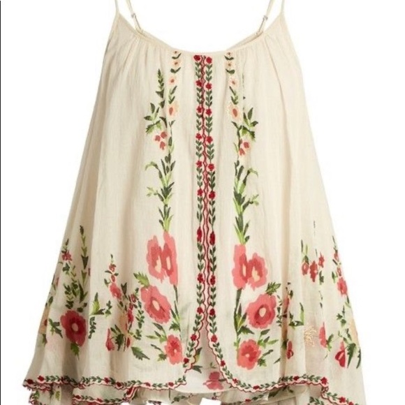 Tops - Embroidered Tank